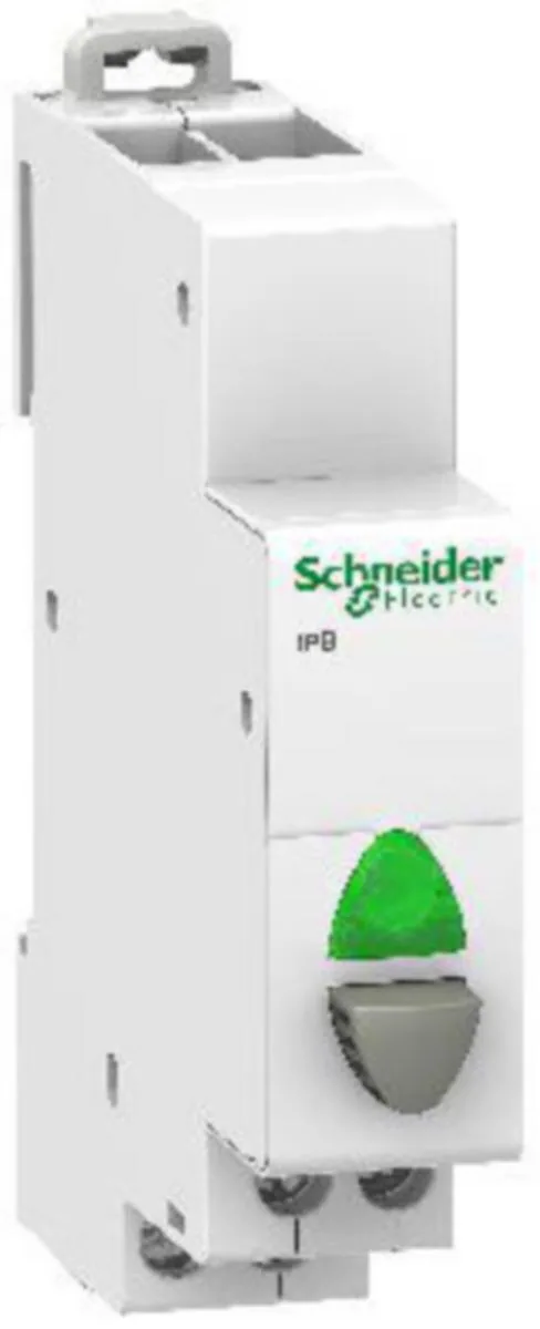 Askelpainike Schneider Electric Acti 9 IPB HARM 1SU+VIHR VALO 24VDC – harmaa