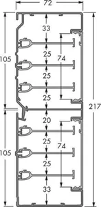Johtokanava Schneider Electric Thorsman INKA - JOHTOKANAVA THORSMAN INKA U 217X72X2500 AL VAL