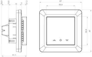 Lattiatermostaatti Etherma ETH-7 - LATTIATERMOSTAATTI ETHERMA ETH-7-SEGMENT TERMOSTAATTI