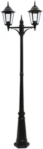 Pihapiirivalaisin Airam Kartano Pole Twin - PIHAPIIRIVAL KARTANO POLE TWIN IP44 2XE27 GLC BK