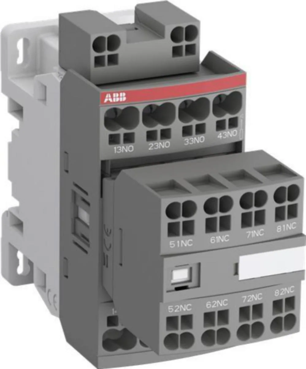 Apukontaktori ABB 8-NAP. 100-250 VAC/DC 50/60HZ