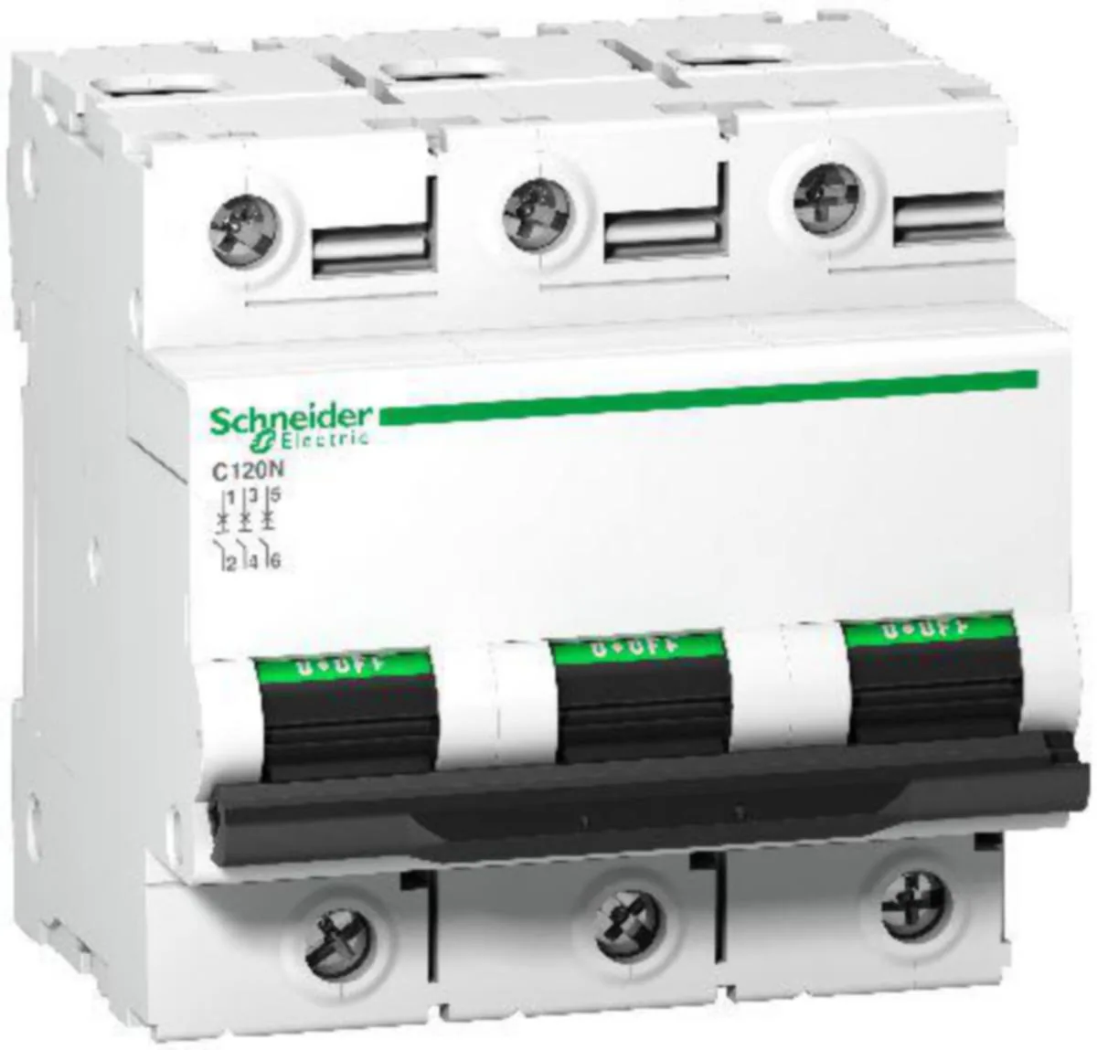 Johdonsuojakatkaisija Schneider Electric Acti 9 C120N - JOHDONSUOJAKATKAISIJA ACTI9 C120N 3P C80A 10kA