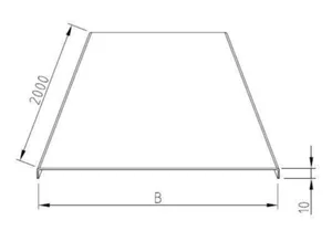 Kaapelitien kansi Systemal Presto 0- ja 1-sarja - KANSI SYSTEMAL PRESTO NCPS0130 KANSI 323X10X2000 AL