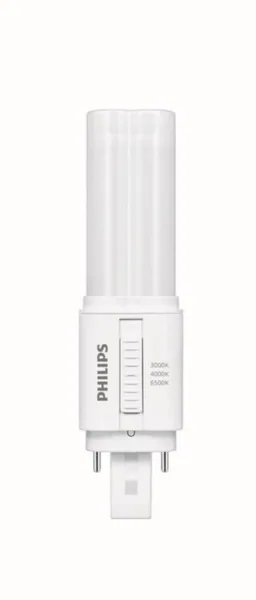 LED-pistokantalamppu Philips CorePro G24D CCT 810-850LM 13=6W PLC