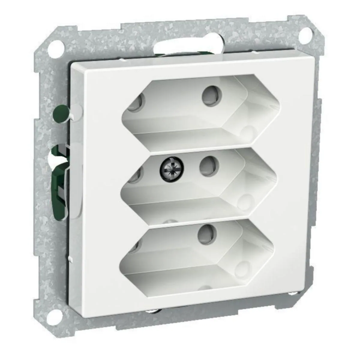 Pistorasia Schneider Electric Exxact Euro 3-osainen keskiölevyllä - PISTORASIA EXXACT 3E/16A/IP21 0X UKR VAL
