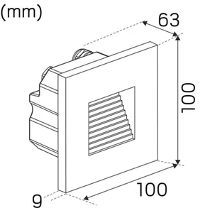 Seinävalaisin ulko Hide-a-lite Indicate Multi LED - SEINÄVALAISIN ULKO HIDE A LITE INDICATE MULTI 3000K VALK