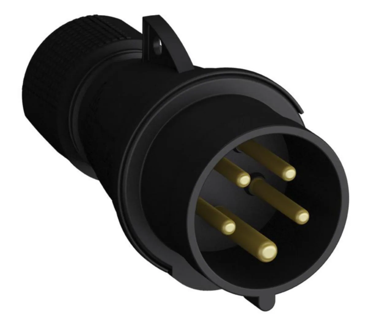 Voimapistotulppa Amphenol Easy & Safe Black 6H, 16A, IP44, 3P+N+E – punainen