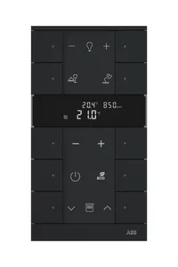 Huonetermostaatti ABB-free@home - HUONETERMOSTAATTI ABB FREEHOME 10-OS T CO2 RH VOC MUS