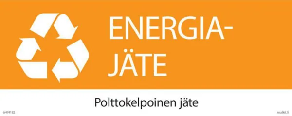 Merkintätarra Malkit Jätelajittelu JÄTEASTIA ENERGIAJAE 400X160