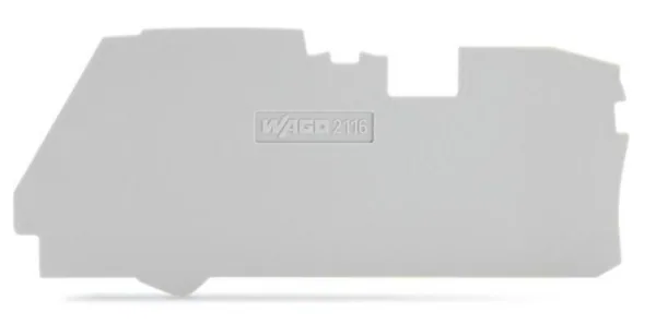Päätylevy Wago TOPJOB S 2116-12..LIITTIMILLE.1mm HAR
