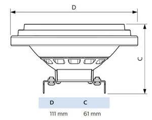Kohdelamppu Philips MASTER LED - KOHDELAMPPU MASTER LED 10.8-50W 930 AR111 24D 620LM