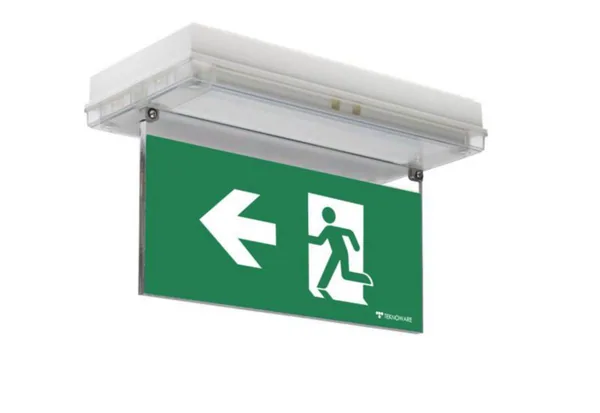 Opastevalaisin Teknoware Solid Exit 2 oikealle/vasemmalle/alas Y3151WK147 230V 30M VAS 1-P