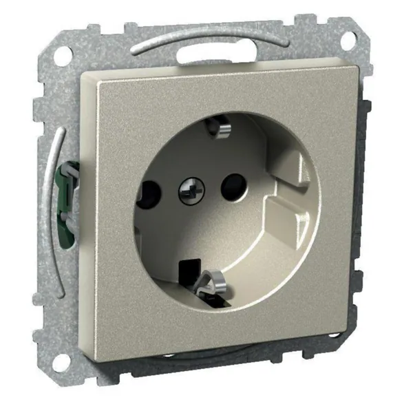 Pistorasia Schneider Electric Exxact 1-osaiset keskiölevyllä 1S/16A/IP21 UKJ MET