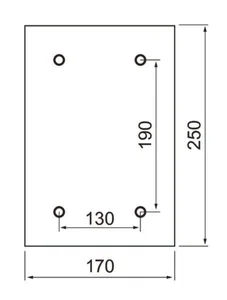 Sulakekotelo Airam - SULAKEKOTELO AIRAM 170X250 TSKS ACC ZCS GR