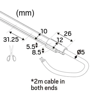 Valoprofiili/-nauha Hide-a-lite LEDstrip 24V Line - VALOPROFIIL/NAUHA LEDSTRIP 24V IP67 430LM/M 4,4W 930 /M