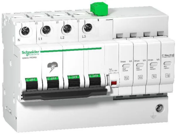 Ylijännitesuoja PJ-verkko Schneider Electric Acti 9 Iquick PRD8R 3P+N HÄL