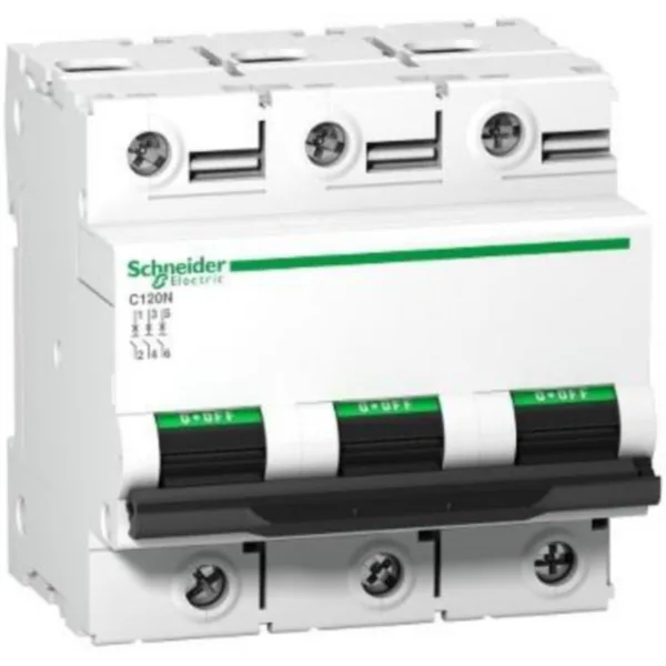 Johdonsuojakatkaisija Schneider Electric Acti 9 C120N JSK 3P D 80A 10KA