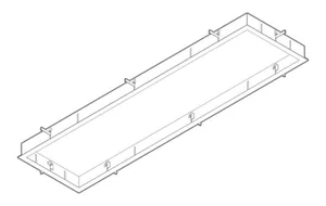 Mekaaninen lisätarvike SG Sense - MEKAANINEN LISÄTARVIKE SENSE LEVYKATTOKEHYS 310X1210MM