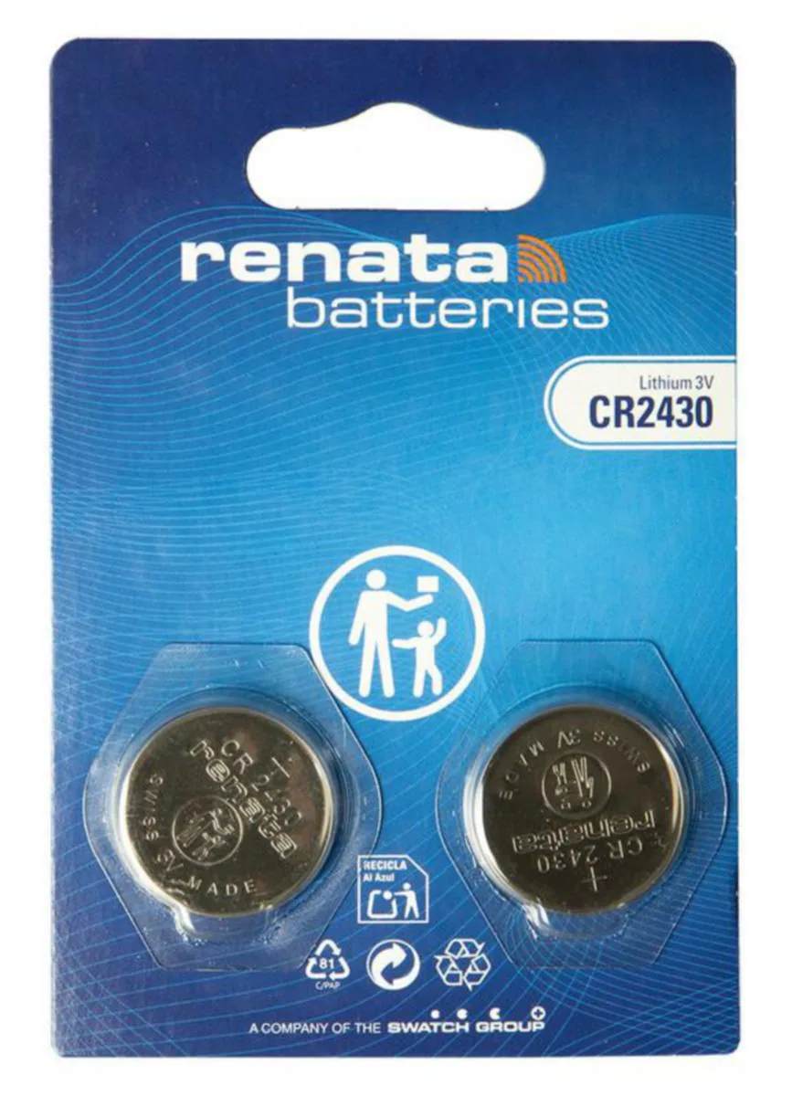 Paristo nappi lithium Renata CR2430/BP2 3V/285MAH BLISTER