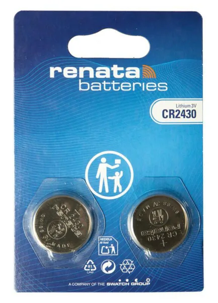 Paristo nappi lithium Renata CR2430/BP2 3V/285MAH BLISTER