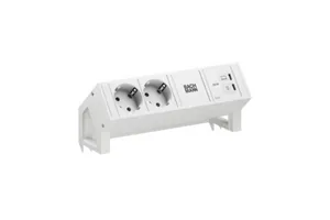 Pistorasiapaneelit DESK 2 Bachmann - PISTORASIAPANEELI DESK2 2 PR +USB C/C 65W VAL