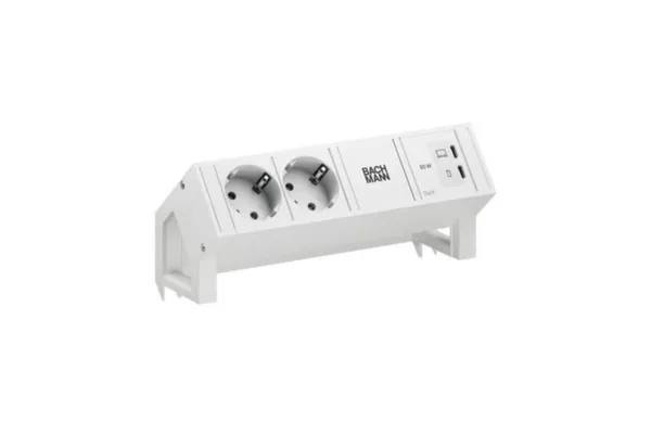 Pistorasiapaneeli DESK2 2 PR +USB C/C 65W VAL