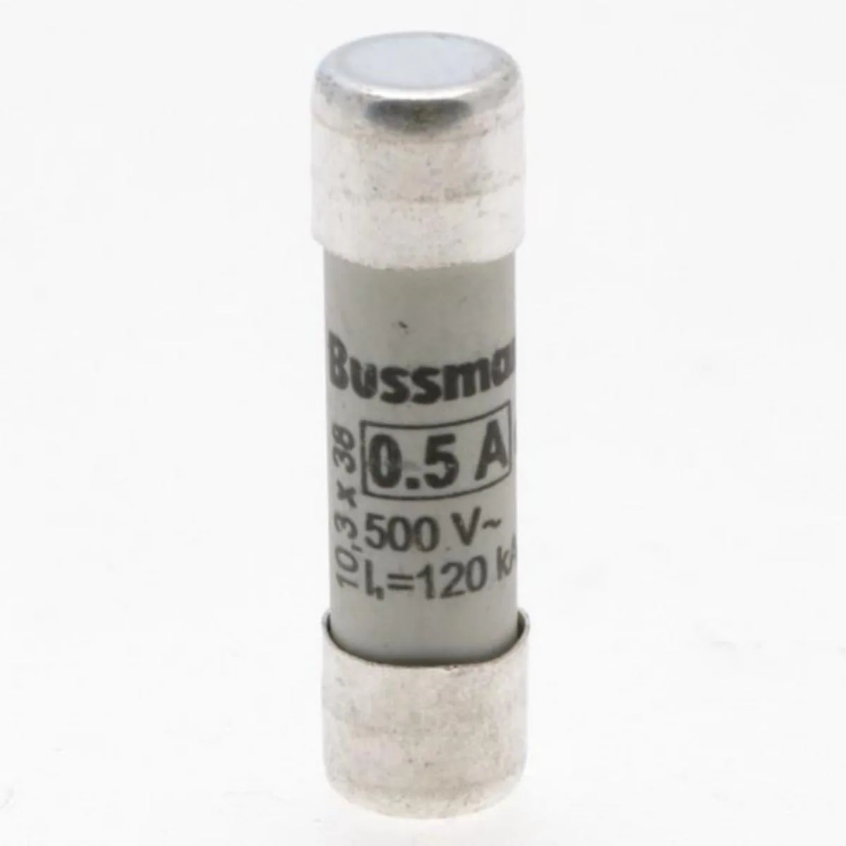Putkisulake keraaminen Bussmann gG-gL 500VAC - KERAAMIN PUTKISULAKE BUSSMANN C10G0.5 10x38 gG-gL 0.5A 500V