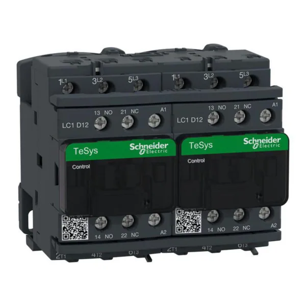 Suunnanvaihtokontaktori Schneider Electric TeSys LC2D12P7 12A 3S 2S+2A 230V AC