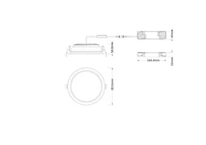Alasvalo Ledvance Downlight Comfort - ALASVALO LEDVANCE DL CMFT D200 30W CCT OP DALI