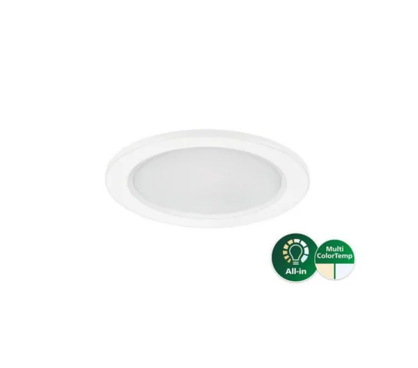 Alasvalo Philips CoreLine SlimDownlight 650LM 830/840 D68 ON/OFF IP44
