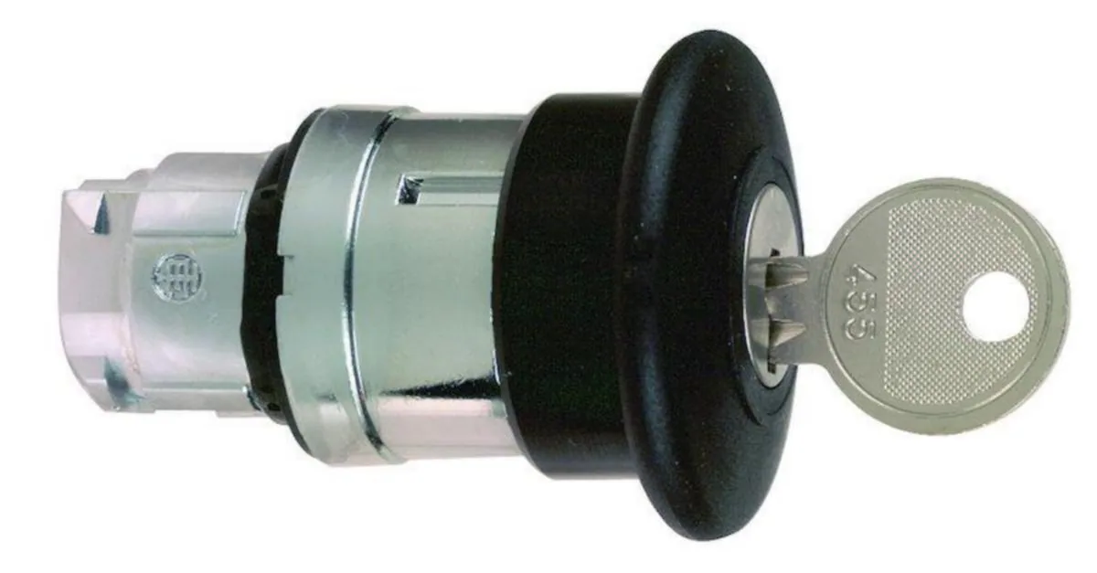 Sienipainikke Schneider Electric Harmony ZB4 ZB4BS12 – mustavalkoinen