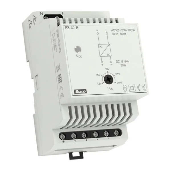 Teholähde Elko EP PS-30-R 230VAC/12-24VDC 2,5-1,
