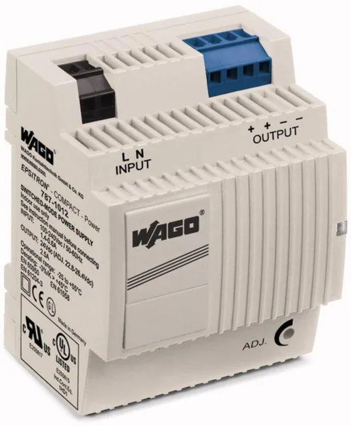 Teholähde Wago Compact-Power 787-1012 AC 230 V/DC 24V 2.5A