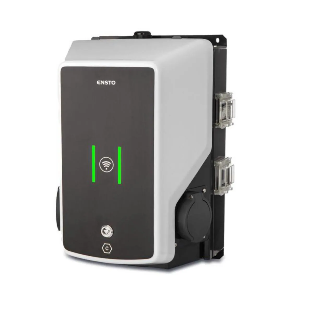 Latausasema Ensto Wallbox - LATAUSASEMA PERUSLATAUS ENSTO 2XT2 4G/LAN/WIFI MID RCBO