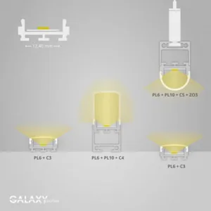Valoprofiili/-nauha Galaxy Profiles PL - LED-PROFIILI GALAXY PL6 LED P-AS. PROF. 2M ELOKS