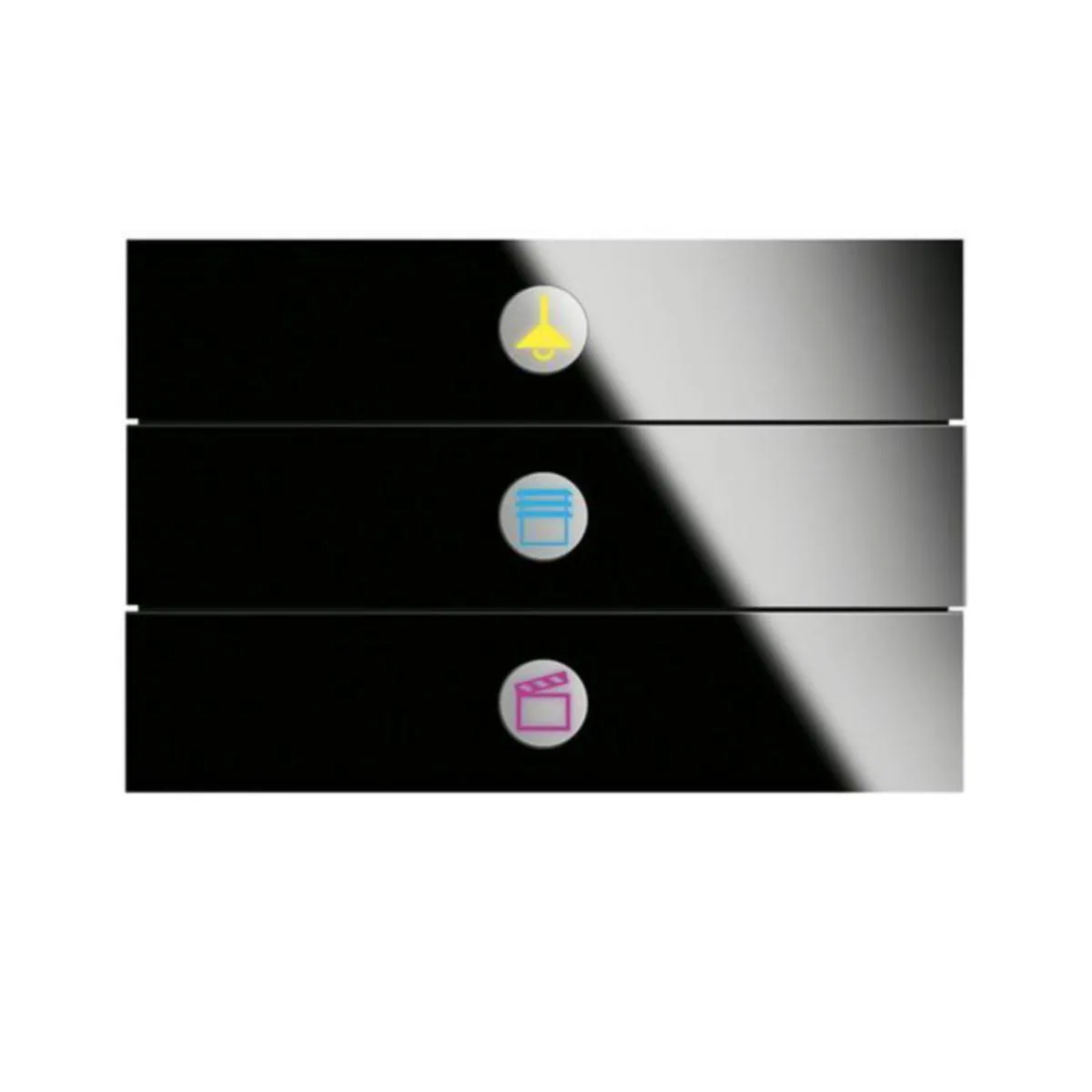 Painike KNX ABB 3-OS PRION, MLASI – musta