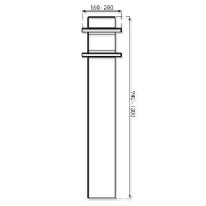 Pihapiirivalaisin Karlux Sotka - PIHAPIIRIVALAISIN SOTKA SOTKA.HARM-100W-E27- IP65