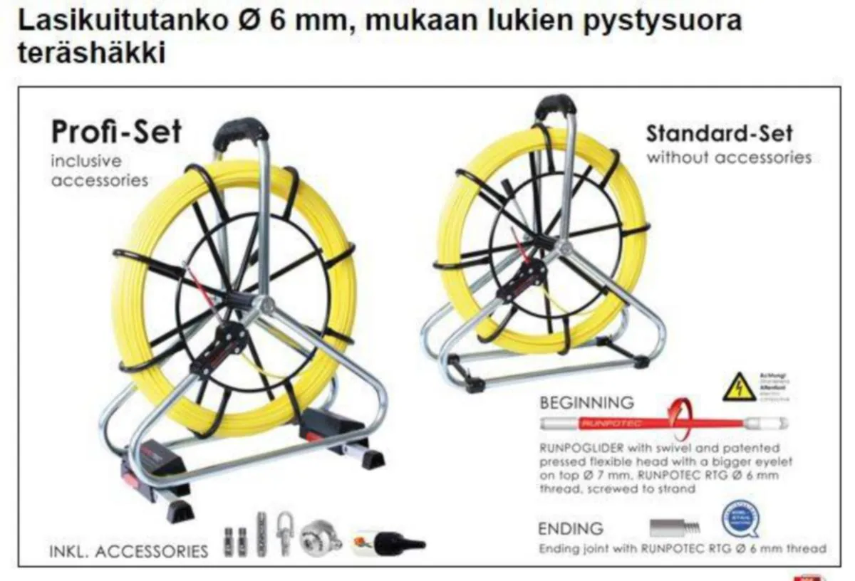 Vetojousitarvike Runpotec - VETOJOUSITARVIKE RUNPOTEC PROFI SET 80M, 6,0 MM