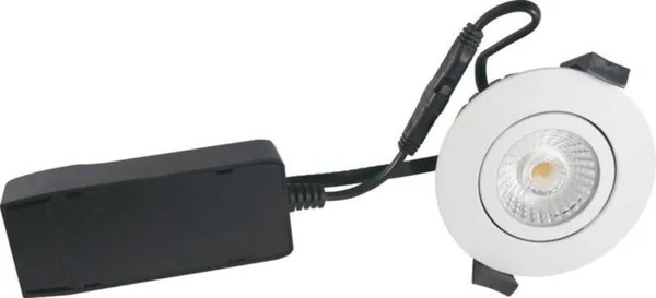 Alasvalo Nordtronic Low Profile ECO IP54 450LMECO 6W 4K WH ROUND