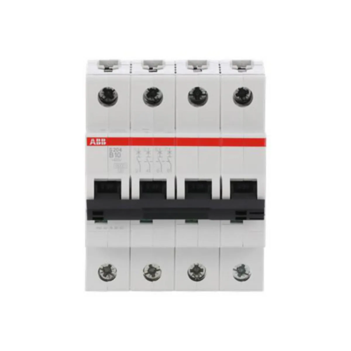 Johdonsuojakatkaisija ABB S200 B-käyrä 4-nap S204-B10 B10A