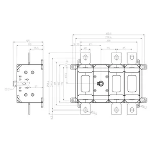 Kuormankytkin vääntö Katko LoadSafe KU 160-800A - KUORMANKYTKIN VÄÄNT KU160-800A 3X630A 400V 355KW