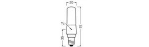 Vakiolamppu Ledvance Performance Special T Slim - VAKIOLAMPPU LEDVANCE T SLIM 7W/827 806LM E14 DIM CL