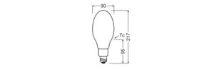Ympärisäteilevä lamppu Ledvance HID LED HQL FIL - YMPÄRISÄTEILEVÄ LAMPPU HID LED HQL FIL V 32W/840 6000LM E27