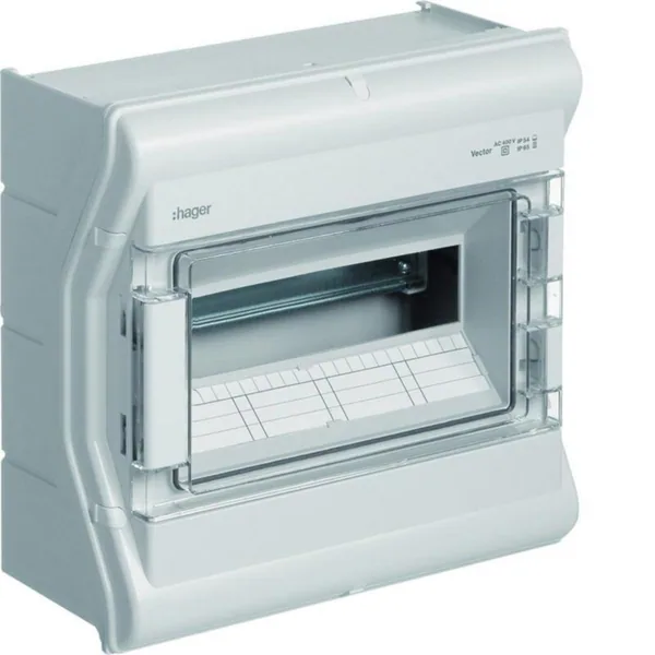 Moduulikotelo pinta Hager Vector IP65 VE112SN 1x12MOD PC-UV