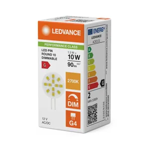 Pienoislamppu Ledvance Performance Special PIN Round - PIENOISLAMPPU LEDVANCE PIN ROUND 1,3W/827 90LM DIMG4