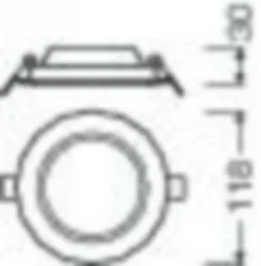 Alasvalo Ledvance Downlight Slim - ALASVALO DOWNLIGHT SLIM DL SLIM DN105 6W/4000K WT