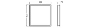 Kehys Ledvance Panel PFM - MEKAANINEN LISÄTARV PANEL PFM PL 600 INVERTED FRAME