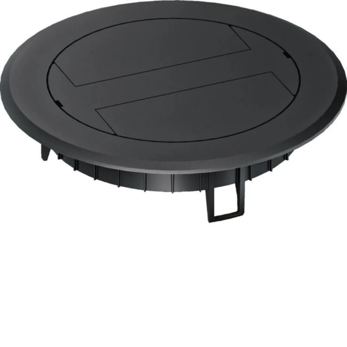 Lattiarasian kansi Hager Electraplan.VE-EE LARA R02 PA CO black IP30