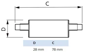 Lineaarilamppu Philips CorePro - LINEAARILAMPPU COREPRO R7S 840 1000LM 60W=7W 78MM