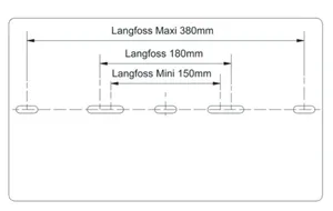 Mekaaninen lisätarvike SG Langfoss - MEKAANINEN LISÄTARV LANGFOSS LANGFOSS SEINÄKIINNIKE